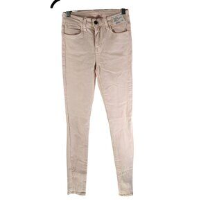 Kill City Clothing Womens Skinny Jeans Light Pink Goth Punk Size 24